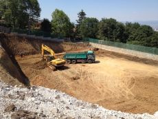 Вертикална планировка и изкоп за спортен комплекс Бояна