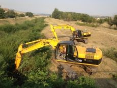Вертикална планировка и изкопи за корекция на корита на реки във Видин